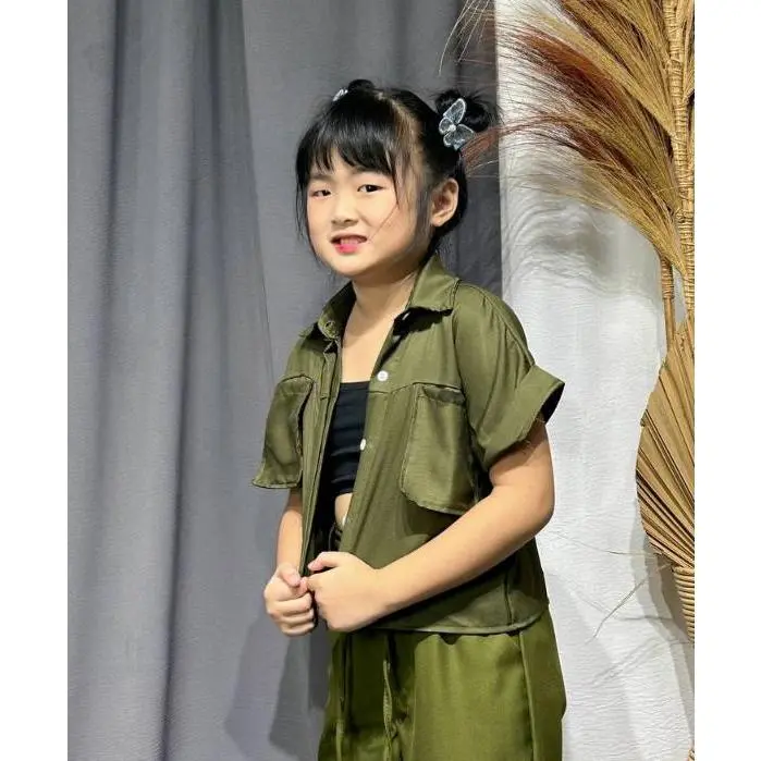 BSK - Felly Oversize Crop Top / Atasan Anak Perempuan / Crop Anak Perempuan 0