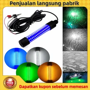 15W Lampu Umpan bawah air Persediaan Menarik Ikan Lampu LED Dalam Air Umpan Ikan Umpan Cahaya untuk Memancing lampu dasar laut lampu mata ikan Pancing