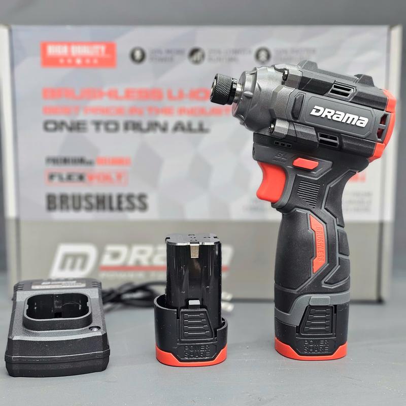  Máy chuyên vít Drama 5818 Bản nâng cấp pin 4cell 16vol động cơ không chổi than 3 cấp chỉnh tốc độ 