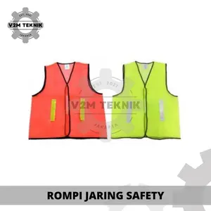 Rompi Jaring Safety MURAH / Rompi Tukang Parkir / Rompi Proyek Polyester / Rompi Safety Neon / Rompi Keamanan Kerja