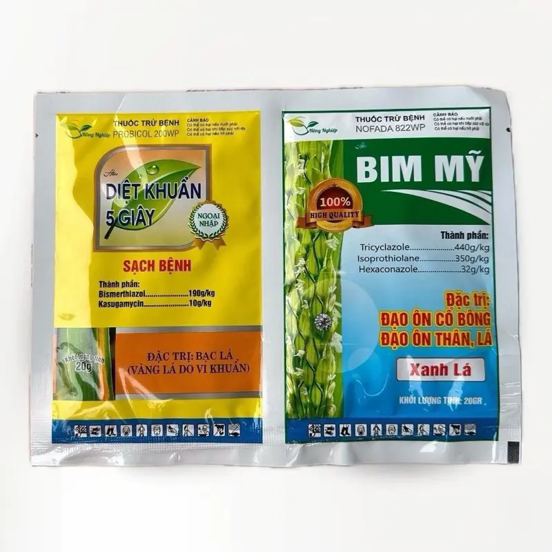 Combo 5 Cặp Gói BIM Mỹ Diệt Khuẩn 5 Giây 20gr Đạo Ôn Cổ Bông, Thân, Lá, Vi Khuẩn Bạc Lá Vàng Lá 1