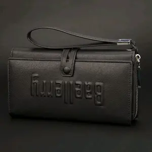 BAELLERRY S1393 Dompet Pria & Wanita Panjang Bahan kulit PU Leather Premium BAEOS