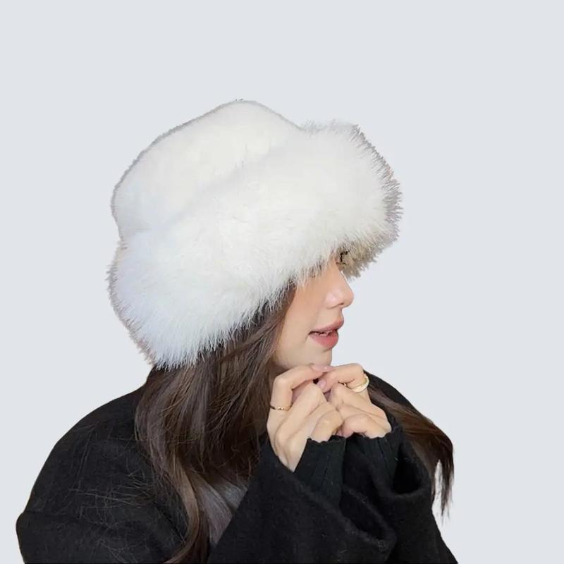 MC89 Mũ Lông Mông Cổ Chóp Vuông Bản Cao Cấp Thời Trang Thu Đông Cho Nữ Hat