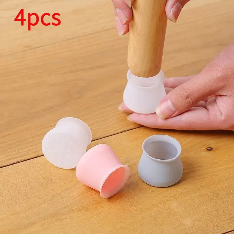 Miếng Đệm Chân Ghế Để Bàn, Im Lặng, Chống Trượt, Dày Và Bền, Bảo Vệ Chân Ghế Bằng Silicon, Vỏ Chân Ghế