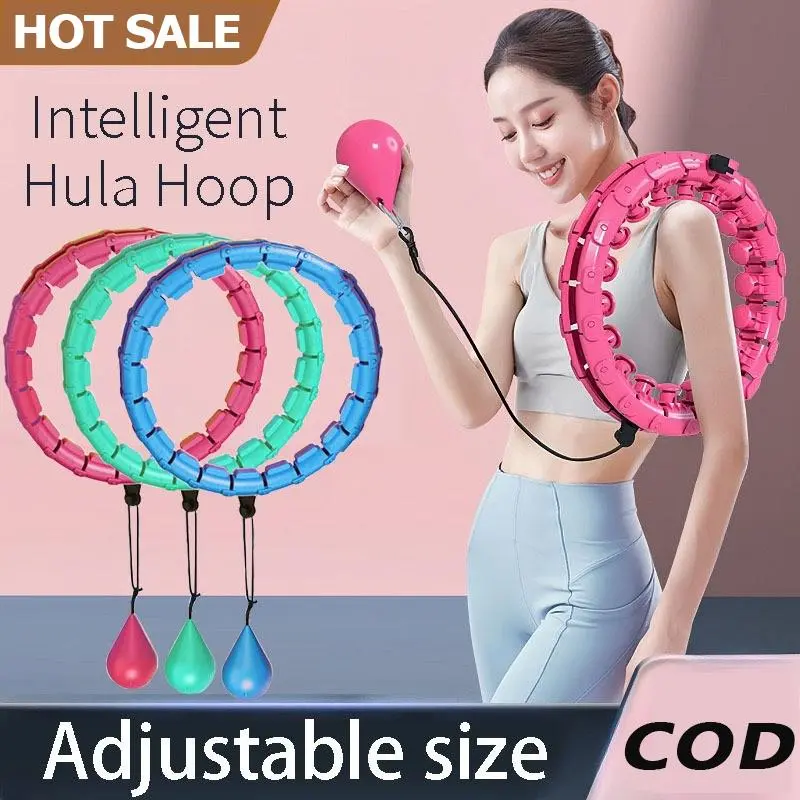 Intelligent hu la hoop Adult Weight Loss Massage hula hoop 24 Section Adjustable Weighting Fitness Equipment