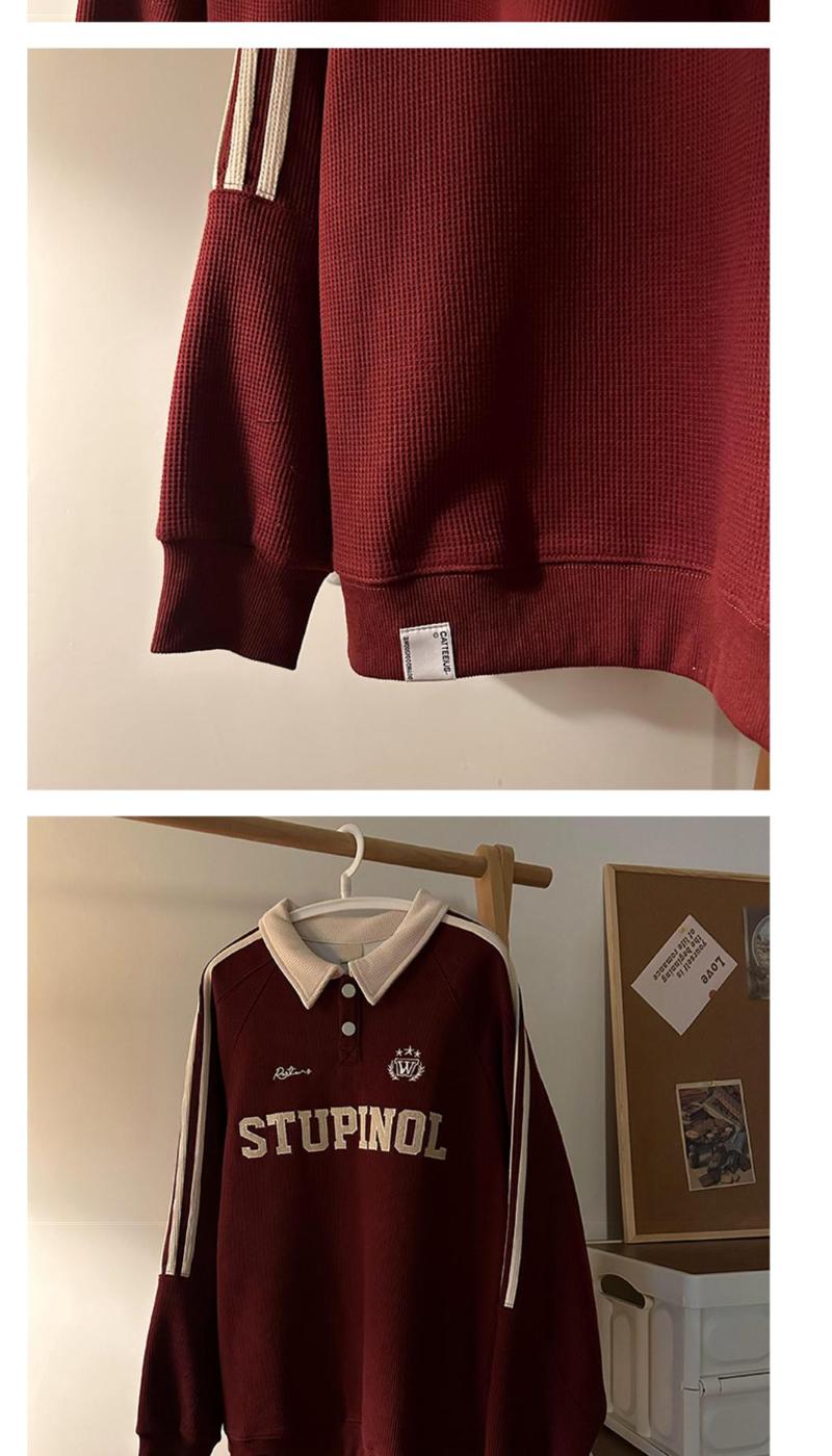 Product Introduction of Áo Polo Phong Cách Preppy Mỹ, Hàng Mới Về Năm 2024, Thiết Kế Sọc Và Màu Tương Phản, Chắp Vá, Dành Cho Nam Và Nữ, Dáng Rộng Vừa Vặn, Dài Tay, Áo Mặc Bên Trong Cơ Sở, Thời Trang Menswear Shirt 6