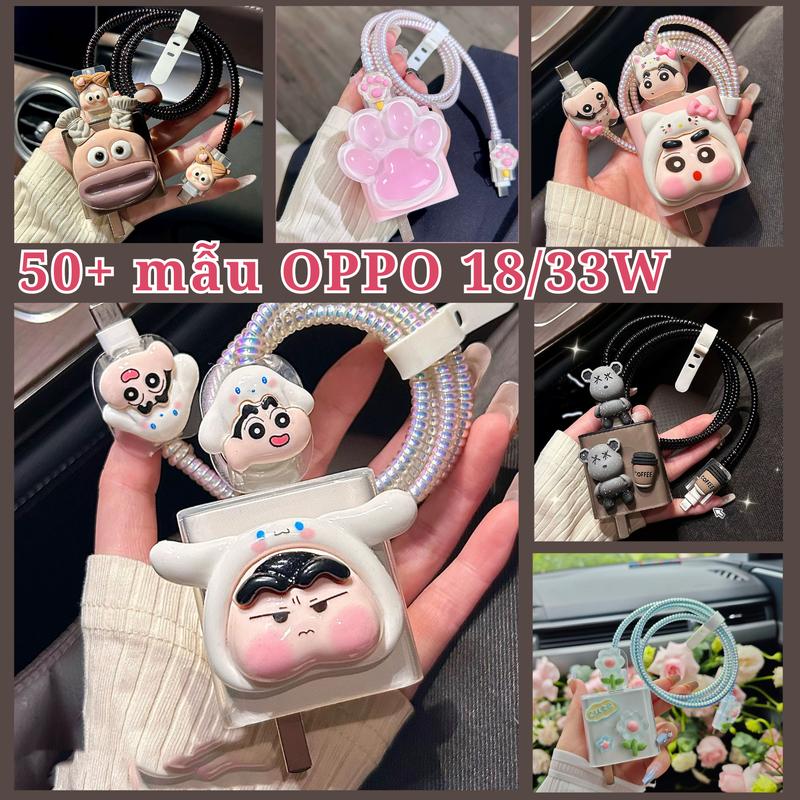 Combo 5 món bảo vệ sạc 18/33W bảo vệ cáp sạc tránh đứt gãy chất liệu TPU nhiều mẫu thiết kế đặc biệt 2024
