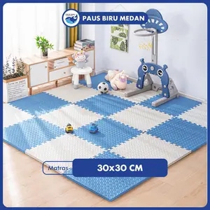 Paus Biru - (PAKET 9PCS!!) Matras Evamat Puzzle 30x30cm(12mm) isi Matras Alas Lantai Evamat B19