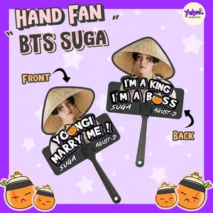 KIPAS TANGAN BTS SUGA AgustD / Hand Fan / SOUVENIR KPOP UNOFFICIAL