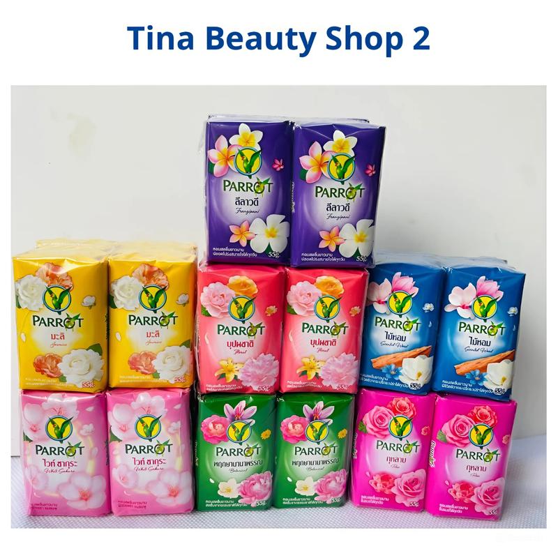 Lốc 6 Cục Xà Bông Con Vẹt Parrot Thái Lan 55g x 6 Soap