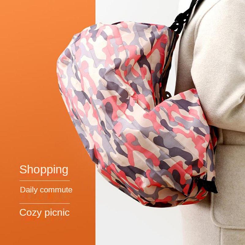 Product Introduction of Supermarket Shopping Portable Storage Bag Large Capacity Roll Folding Shopping Bag 1