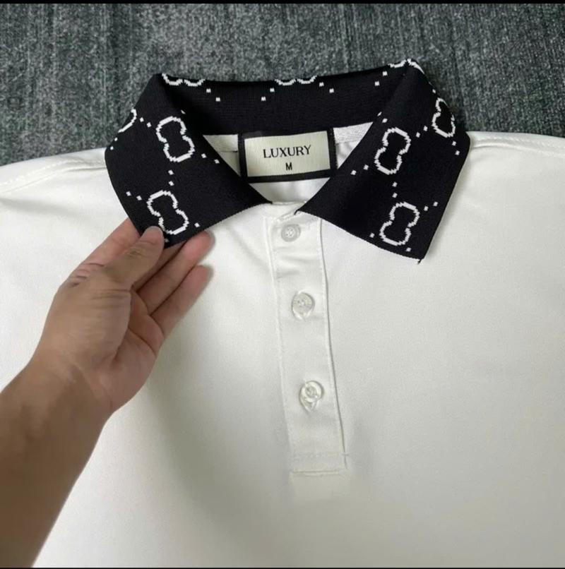 Product Introduction of Áo thun polo nam ngắn tay phối cổ tay thời trang trẻ trung 3 màu lịch lãm sang trọng-GIN MAN STORE Menswear Cộc Tay 1