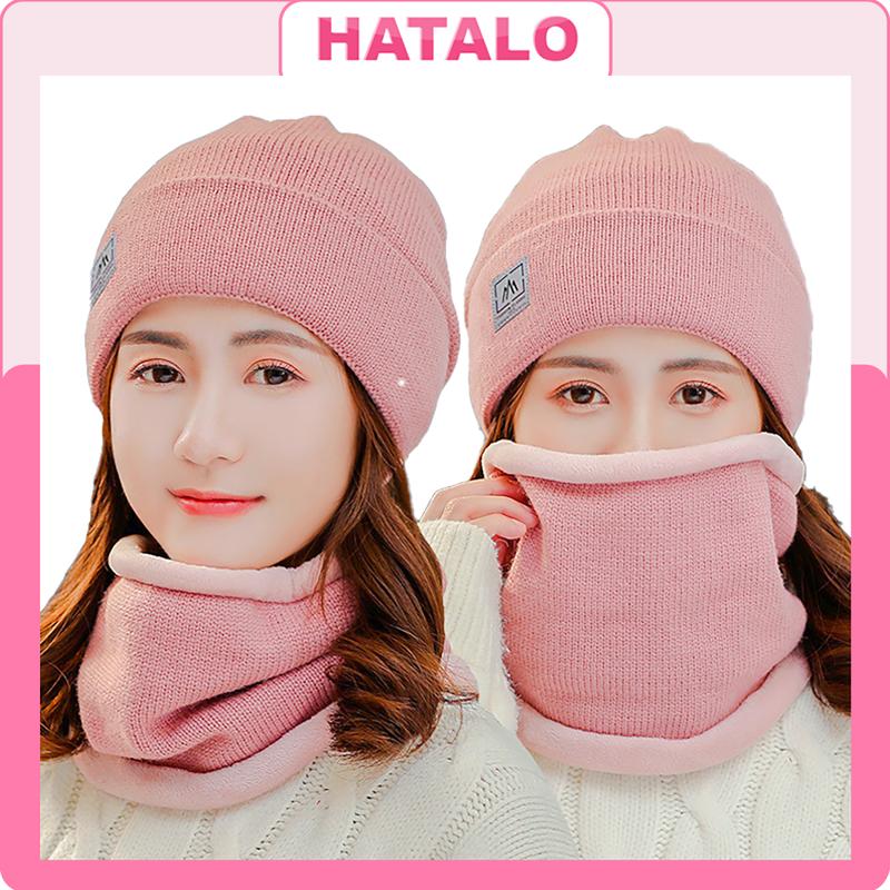 Mũ len nữ hàn quốc trùm đầu thời trang dễ thương cao cấp giá rẻ Hat Nón