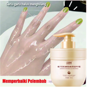 KRIM TANGAN PEMUTIH & ANTI KERIPUT - Vitamin E, Pelembab Tangan Kering & Kasar, Wangi Bunga Melati Asli (300ml)