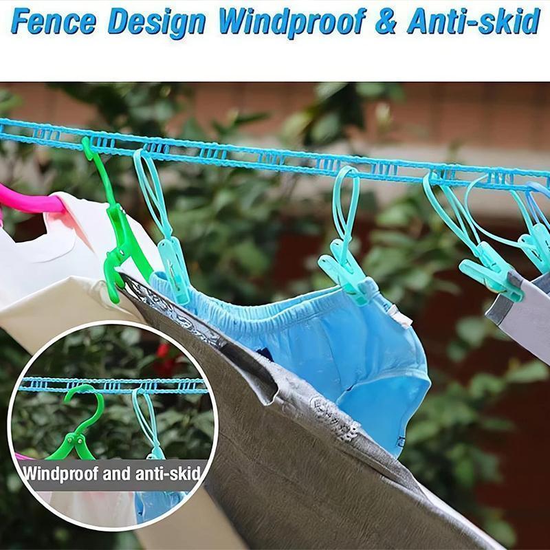5M Washing Line, Nylon Washing Line, Outdoor Washing Line, Camping Washing Line, Exterior Washing Line FüR Indoor- Und Outdoor-CampingbüGel, 3