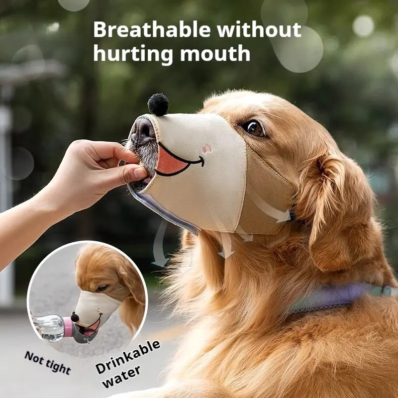 Dog Mouth Cover Anti-Bite Anti-Call Anti-Barking Mask for Small and Medium Dogs Large Dogs Anti-Eating Artifact Pet Supplies