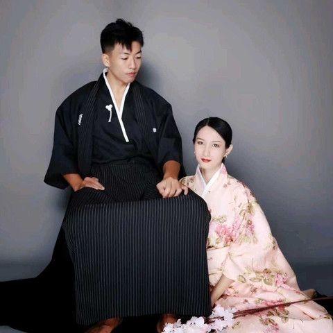 [3143 People Collected] Men's Anime Costume Kimono Japanese Style Male Samurai Costume Japanese Kimono Men Japanese Traditional Costume Performance Costume 2