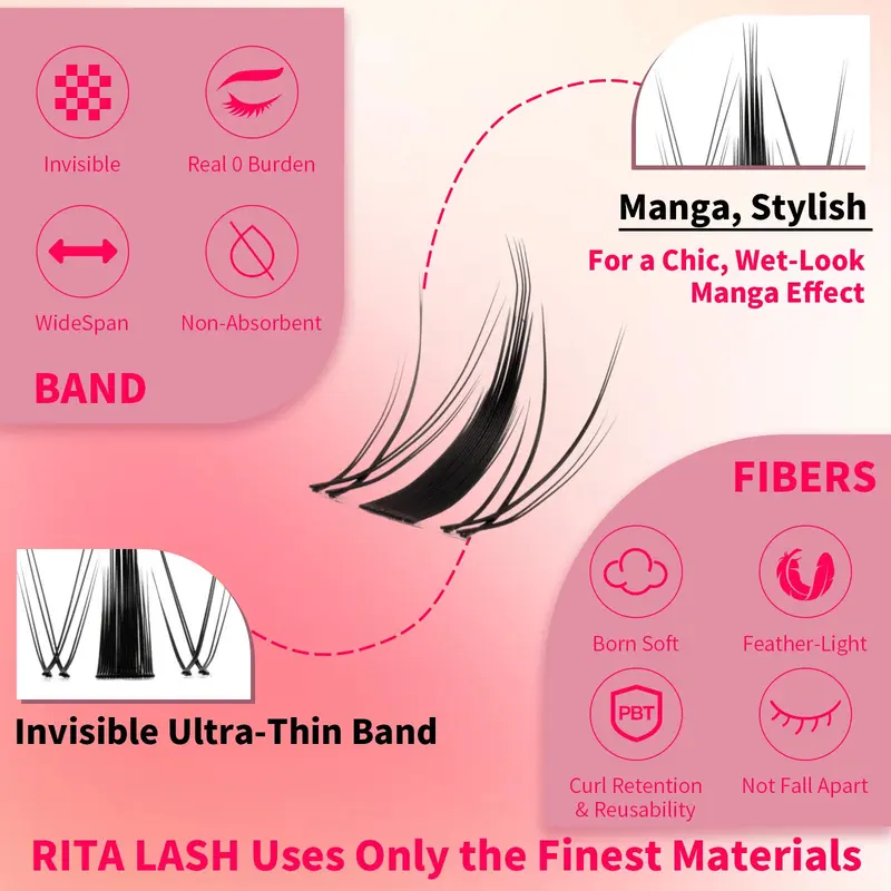 Curl Wispy Individual False Eyelash with Lash & Remover & Tweezers Kit, 1 Box Natural Curling Lash Clusters Kit, Lash Clusters, Full Volume Eyelashes Clusters, Diy Eye Makeup Accessories, Individuals Lashes, Eyelash Extensions, Fake Eyelash, Cosmetic 4