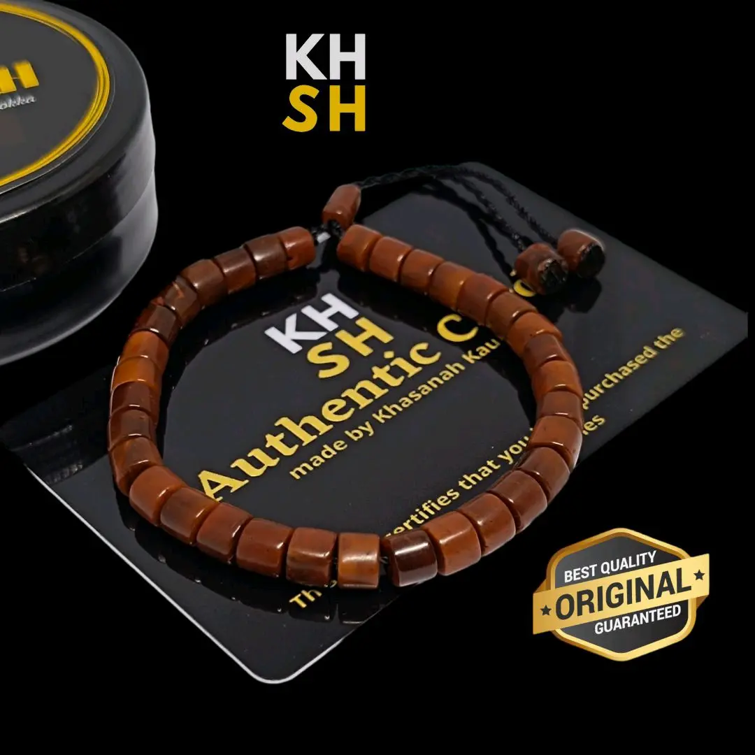 Gelang Tasbih kokka kaukah motif marjan asli original bersertifikat