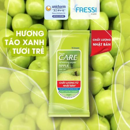 Khăn ướt chăm sóc gia đình Fressi Care Apple gói 20 miếng 1
