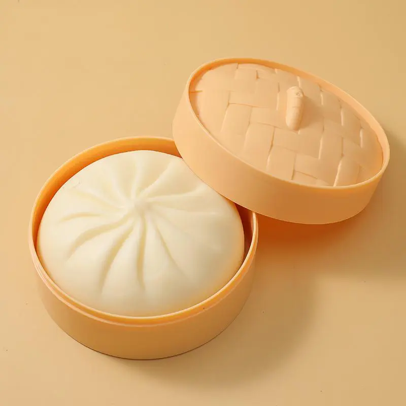 BWH TOYS  Squishy Bun Siopao Toy Simulation Buns Toys Squeeze Ball Fidget Toys for Kids Stress Reliever Toy(10700066)
