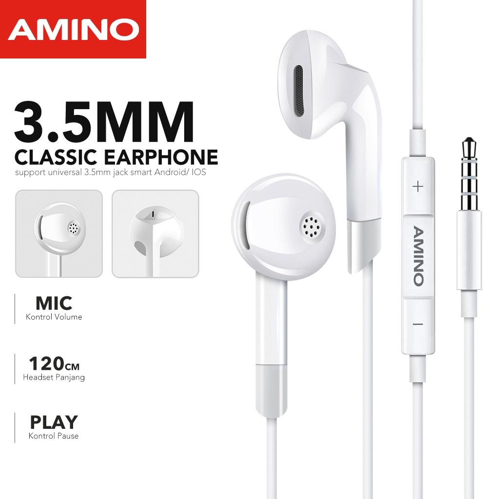 AMINO EP01 Headset In-Ear Wired Headset Wired Earphone / With Mic Universal Phone / 3.5mm Plug Jack / Untuk Iphone Android
