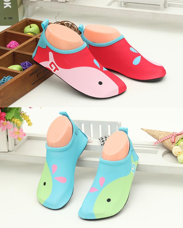 Product Introduction of Boys and Girls Quick-Drying Breathable Swimming Shoes Snorkeling Diving Rafting Non-Slip Upstream Shoes Skin Shoes Beach Ankle Sock 23