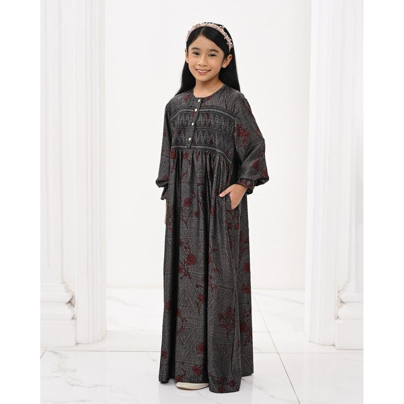 Geulis.id XAVIA DRESS / DRESS ANAK / SARIMBIT KELUARGA (4 warna) 2