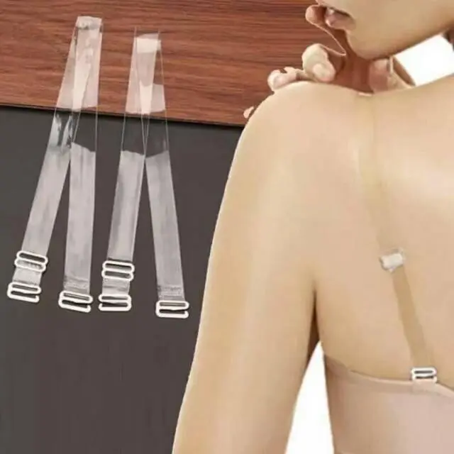 Tali BH Transparan / Tali Bra Bening - 1 Pasang Tali BH