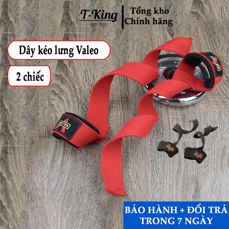 Dây kéo lưng Quấn Cổ Tay tập gym Phụ Kiện tập GYM Sport Valeo cao cấp - cực bền ( 1 đôi)