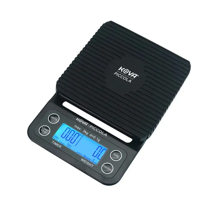 Kova Piccola Kitchen Scale Timbangan Dapur Kopi Kue Digital Timer 3Kg - Hitam