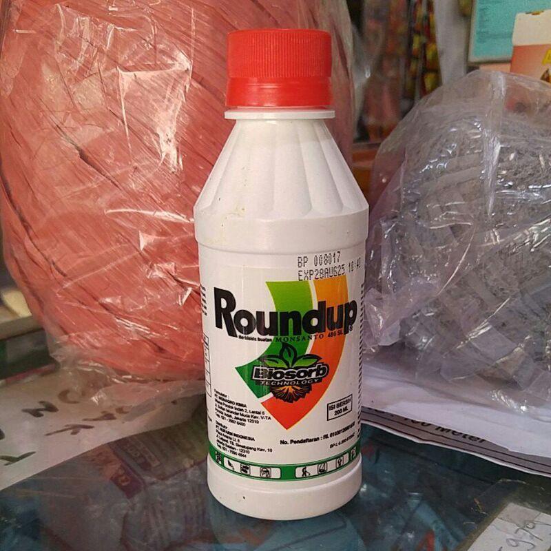 Herbisida Sistemik Obat Pembasmi Rumput Roundup Round Up 486 SL 200 ml ...