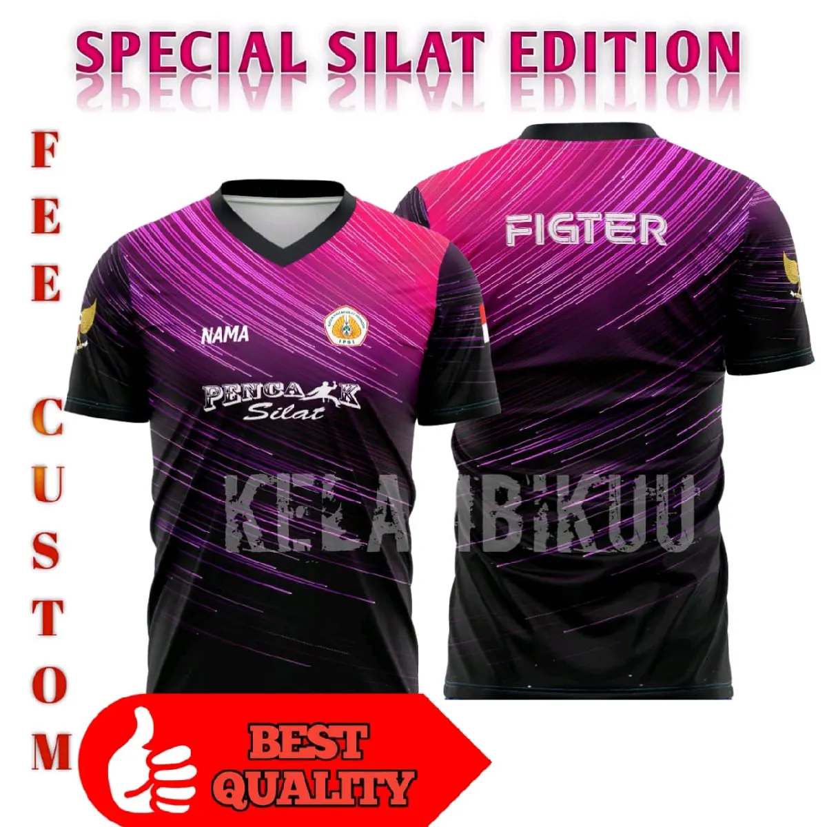 JERSEY OLAHRAGA PENCAK SILAT TERMURAH BEBAS CUSTOM IPSI/IKSPI/PSHT Sport