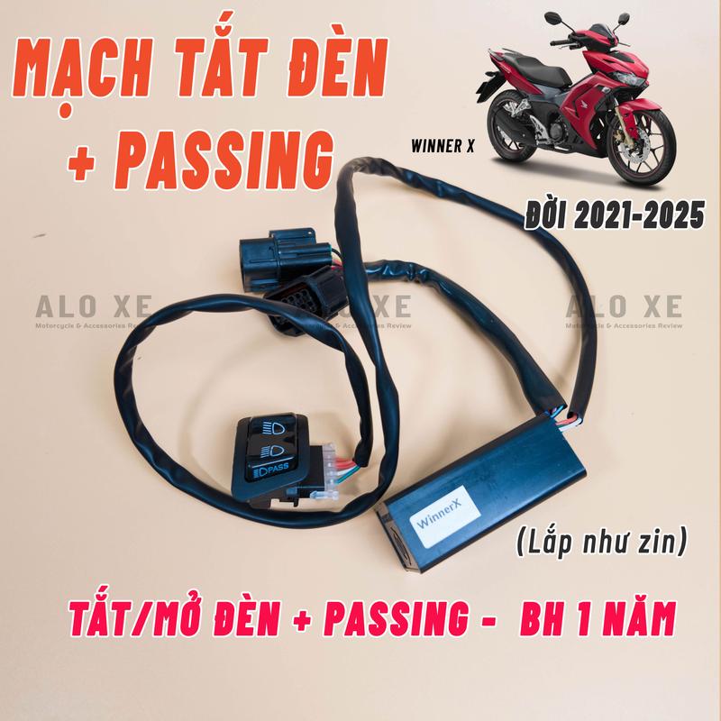 Mạch tắt đèn tích hợp Passing xe Winner X V2,V3,V4 2021 - 2025 (BH 1 Năm, lắp đặt như zin) - Tặng kèm 3 dây rút,  Phụ Kiện - Phụ Tùng xemay