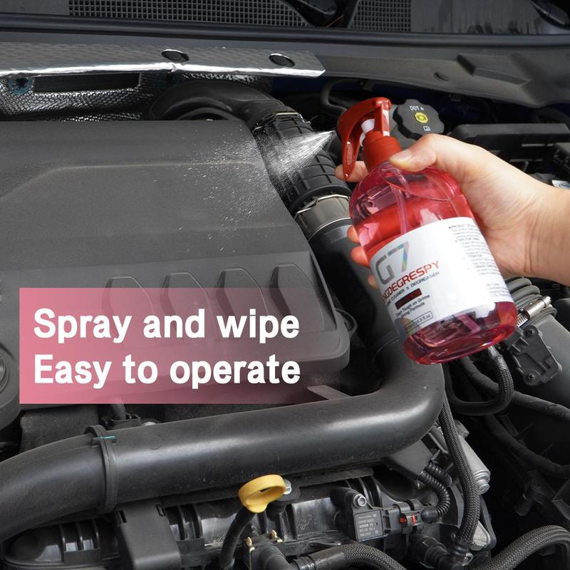 Product Introduction of Car Engine Bay Cleaner, 1 Count Powerful Decontamination Oil Dust Grease Remover, Professional Engine Warehouse Compartment Cleaner 6
