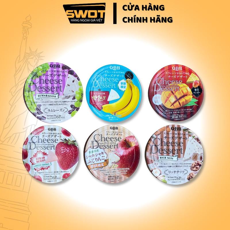 Hộp phô mai QBB của Nhật 90g, Phô mai vị trái cây thơm ngon hấp dẫn, phomai nhiều vị traicay thoải mái với nhiều lựa chọn - SWOT