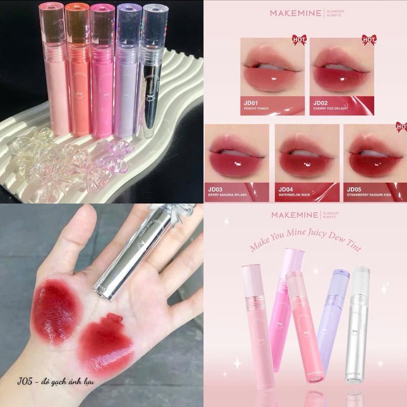 SON BÓNG MAKE MINE TINT LÌ son vòm mẫu mới Tặng kèm quà