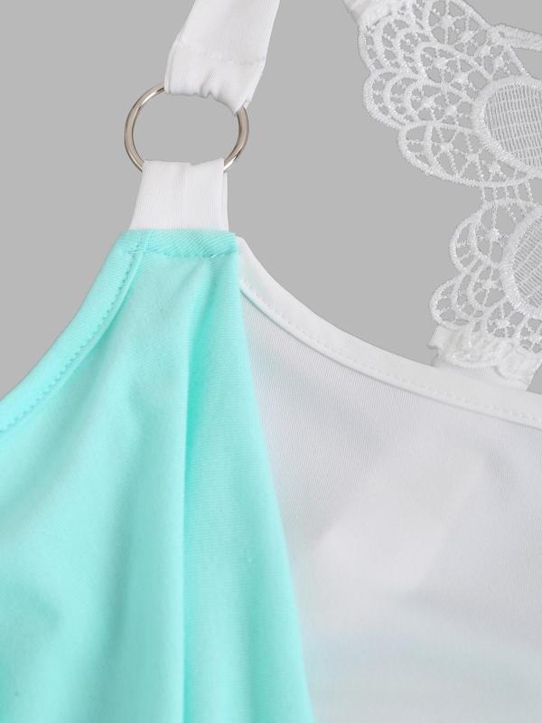 Women's Butterfly Appliques Criss Cross Backless Cami Top, Casual Draped Cowl Neck Sleeveless Top, Women's Summer Clothes for Daily Wear 2