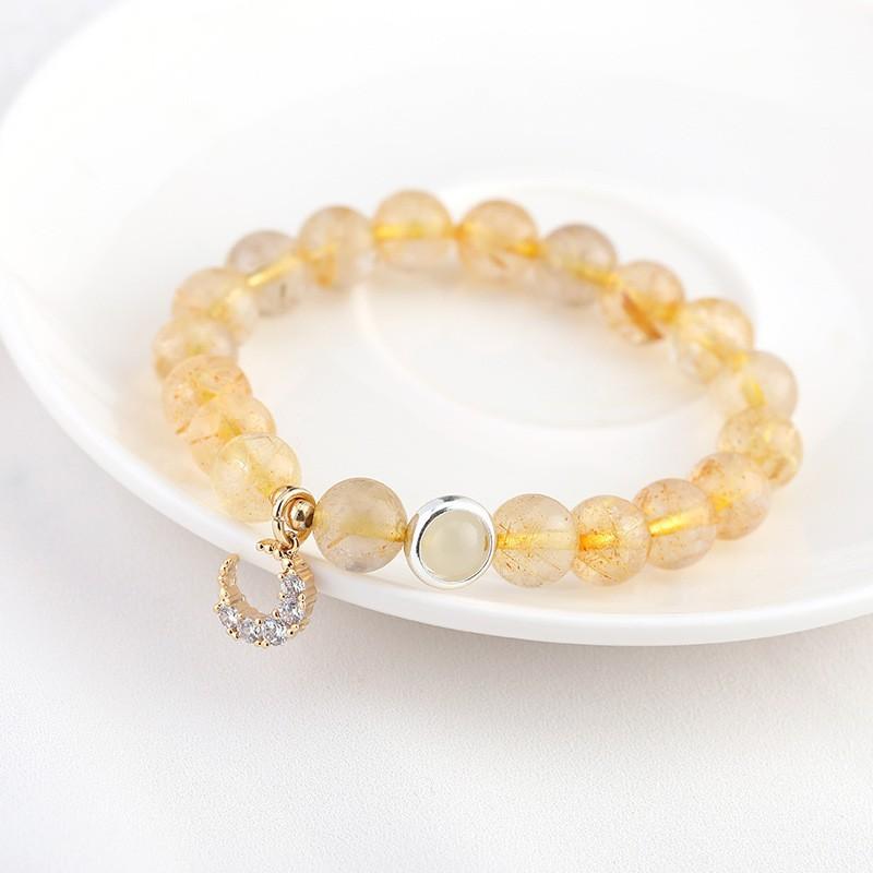 Product Introduction of Natural Crystal Bracelet Women's Design Hetian Jade Girlfriends' Bracelet Elegant Bracelet High-Grade Light Luxury Bracelet Wholesale 23