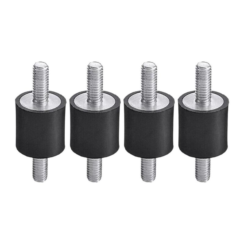 4 Pieces Rubber Shock Absorber M5 Stud Anti Vibrations Isolator Mounts for Boat Coils Water Pump Engines Home Appliances Car 7