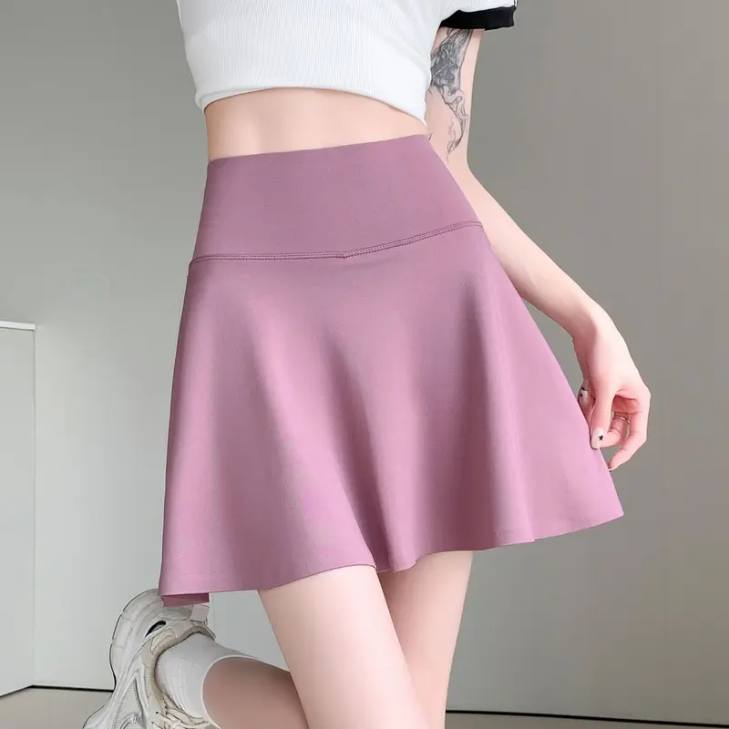 [ Fiery Sport ]   Fiery Sport | Rok Tenis Sport Wanita Dengan Celana Dalam Anti Tembus Bahan Nyaman High Waist Skort Pendek Untuk Golf & Workout ROK PENDEK 0