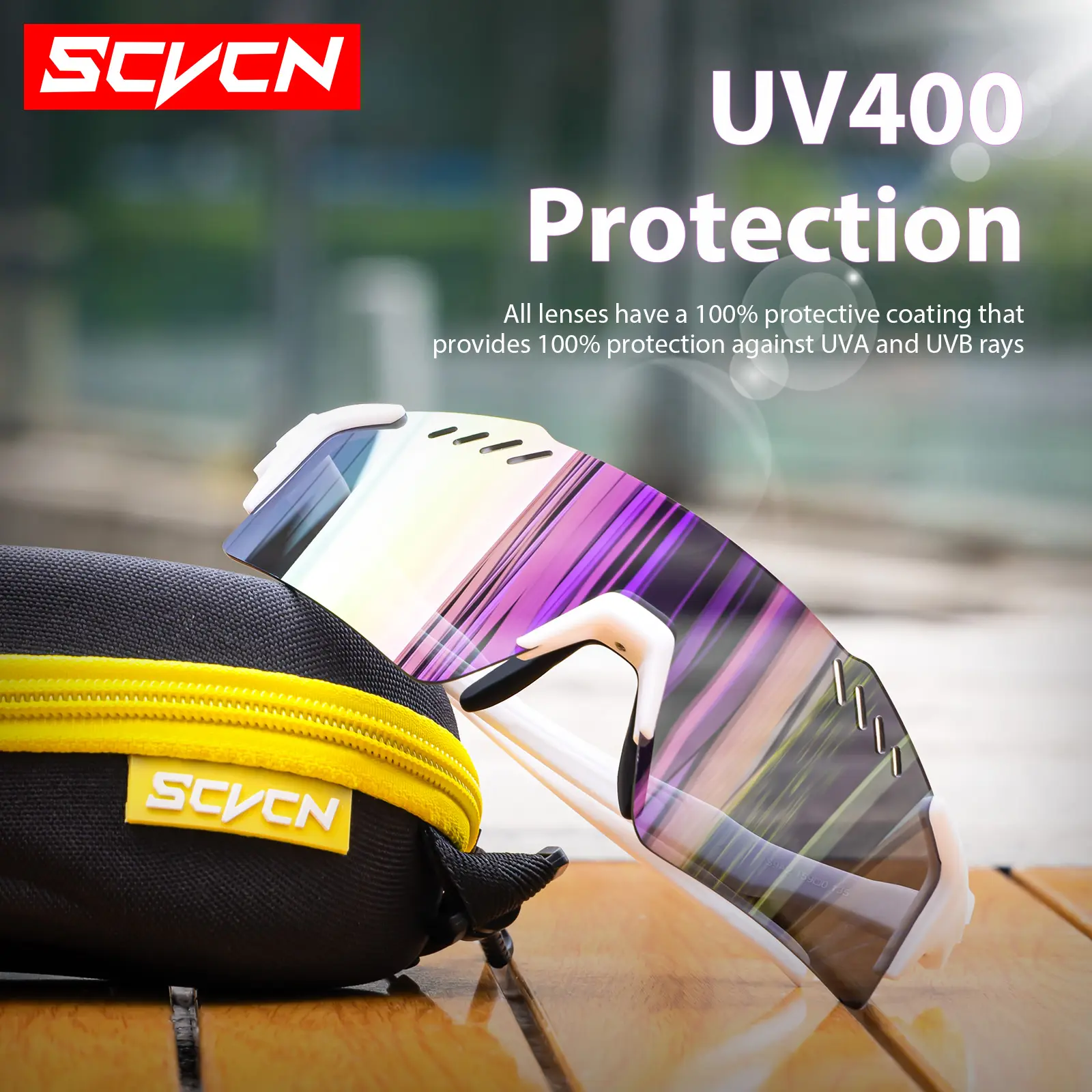 SCVCN New Outdoor Road Riding Cycling Sunglasses Sports Running Goggles Men's Mtb Bicycle Glasses Women Cycling Climbing Eyewear