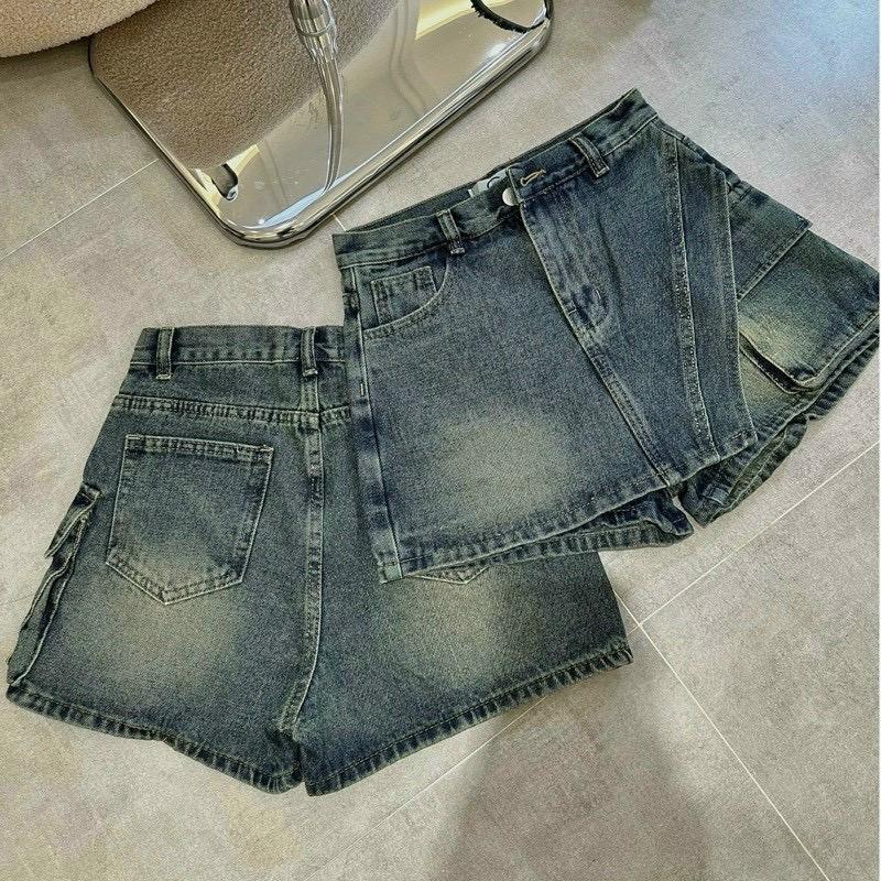 Chân váy Jeand Túi Hộp hàng cao cấp