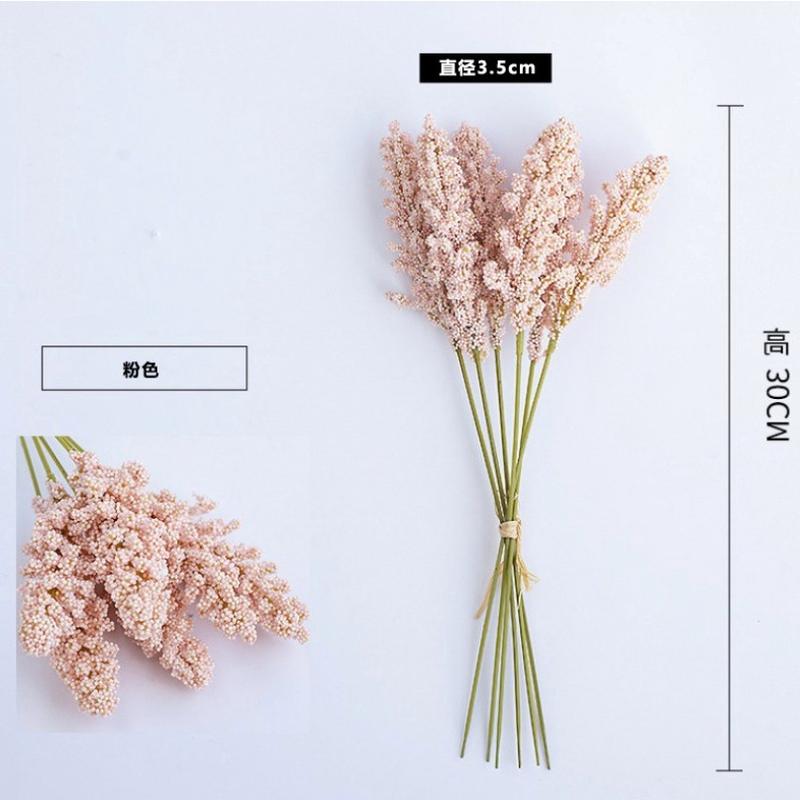 Product Introduction of 6pcs/set Grain Artificial Party Wedding Bouquets Touch Real Fake wer Plant Home Decor 15