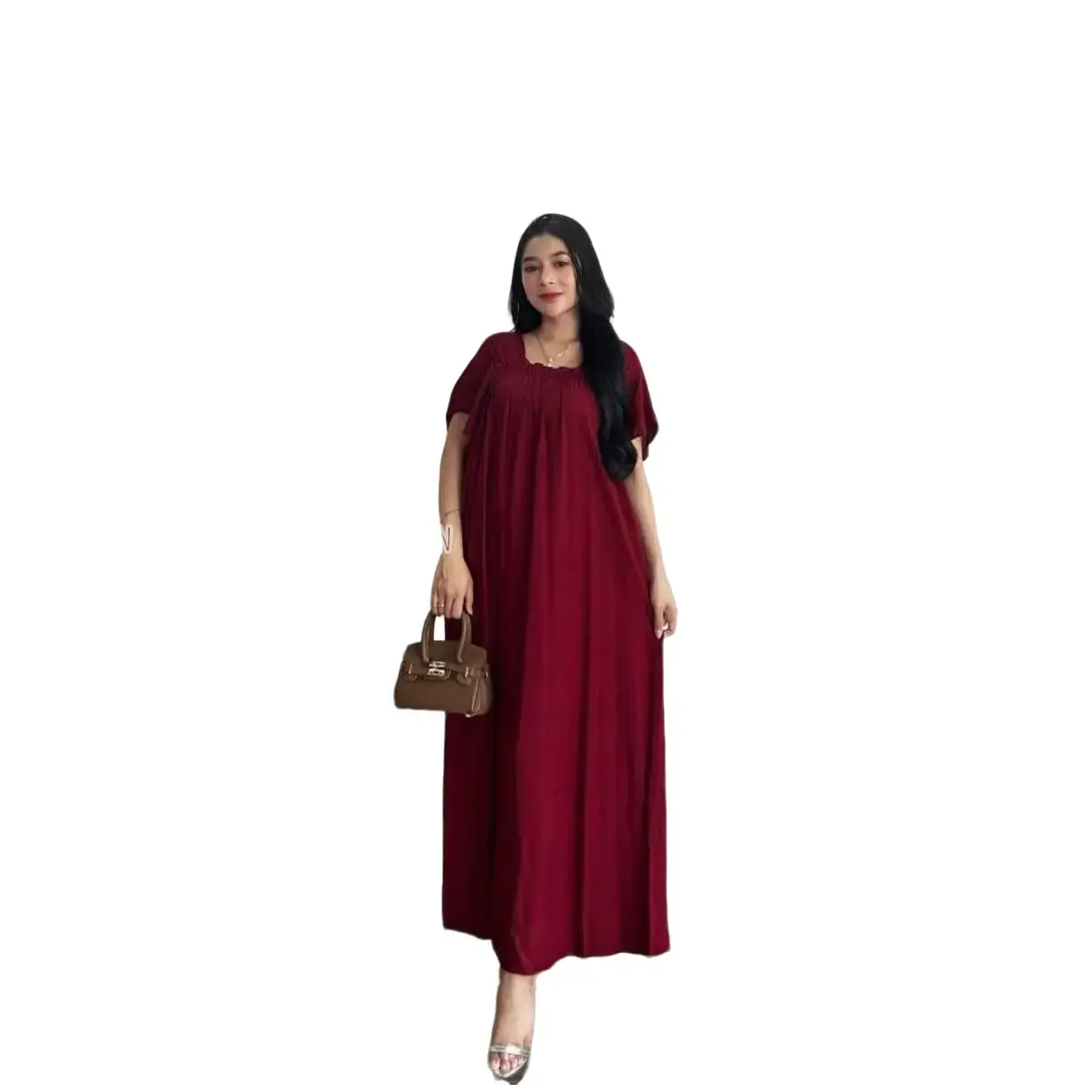 Ardisa fashion-Daster Wanita Vania Rayon Premium Karet Lembut Nyaman Serut