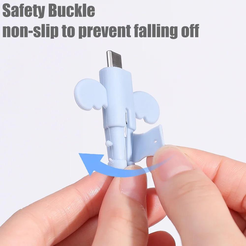 1/2/4/5Pcs Pelindung Kabel Charger Silikon Untuk Ponsel Iphone Samsung Xiaomi Universal Penggulung Kabel Data Anti-Patah