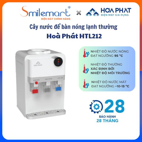 Cây nước nóng lạnh úp bình Hòa Phát HTL212, Bảo hành 28 tháng
