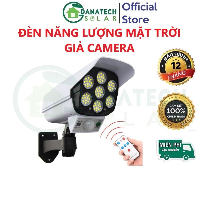 Danatech Solar Đèn năng lượng mặt trời giả camera chống trộm cảm biến tự động BẬT TẮT, chống nước ip67 Chụp Ảnh