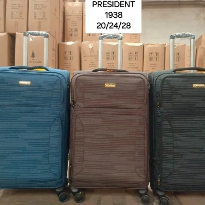 Koper 20, 24, 28, 32 Inch Bahan Kanvas - TSA Lock - Original - President 1938