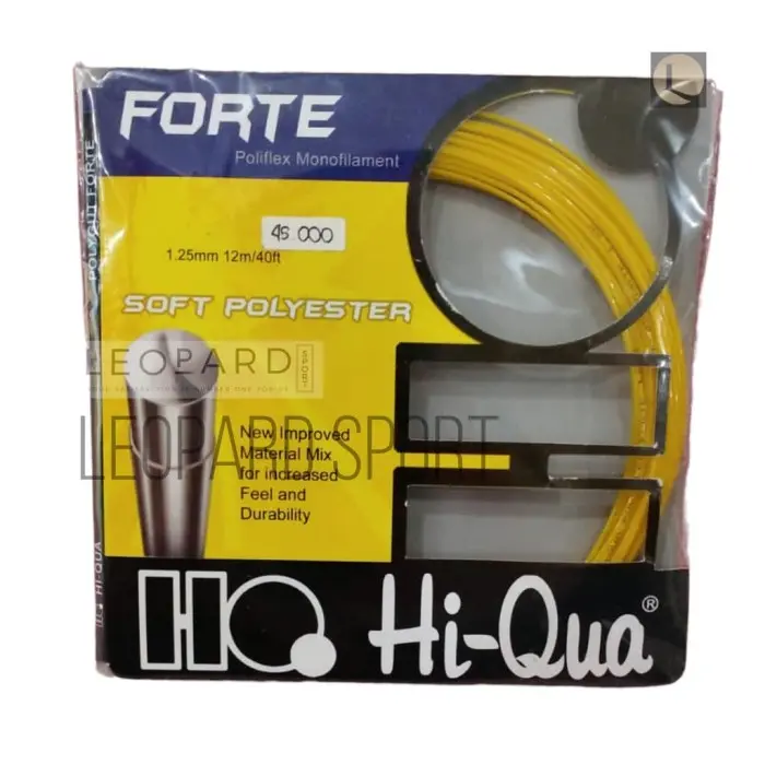 Senar Tenis Hi-qua FORTE Soft Polyester 17Ga/1.25mm/ Senar Tenis Hiqua
